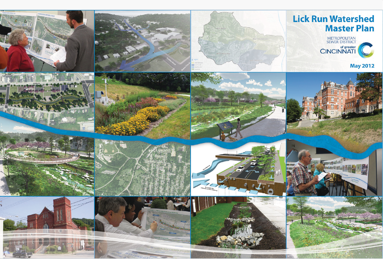 Cover page of the Lick Run Watershed Master Plan
