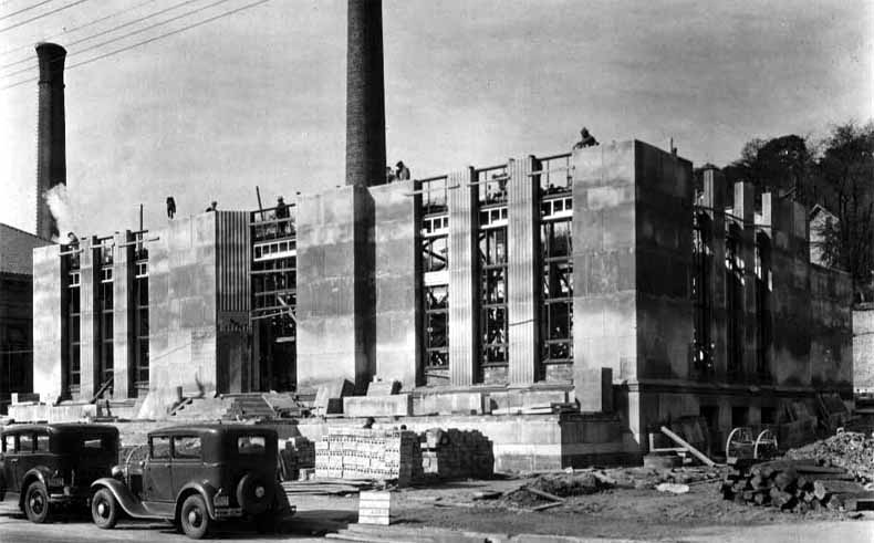 Western Hills Pumping Station Under Construction, circa 1937