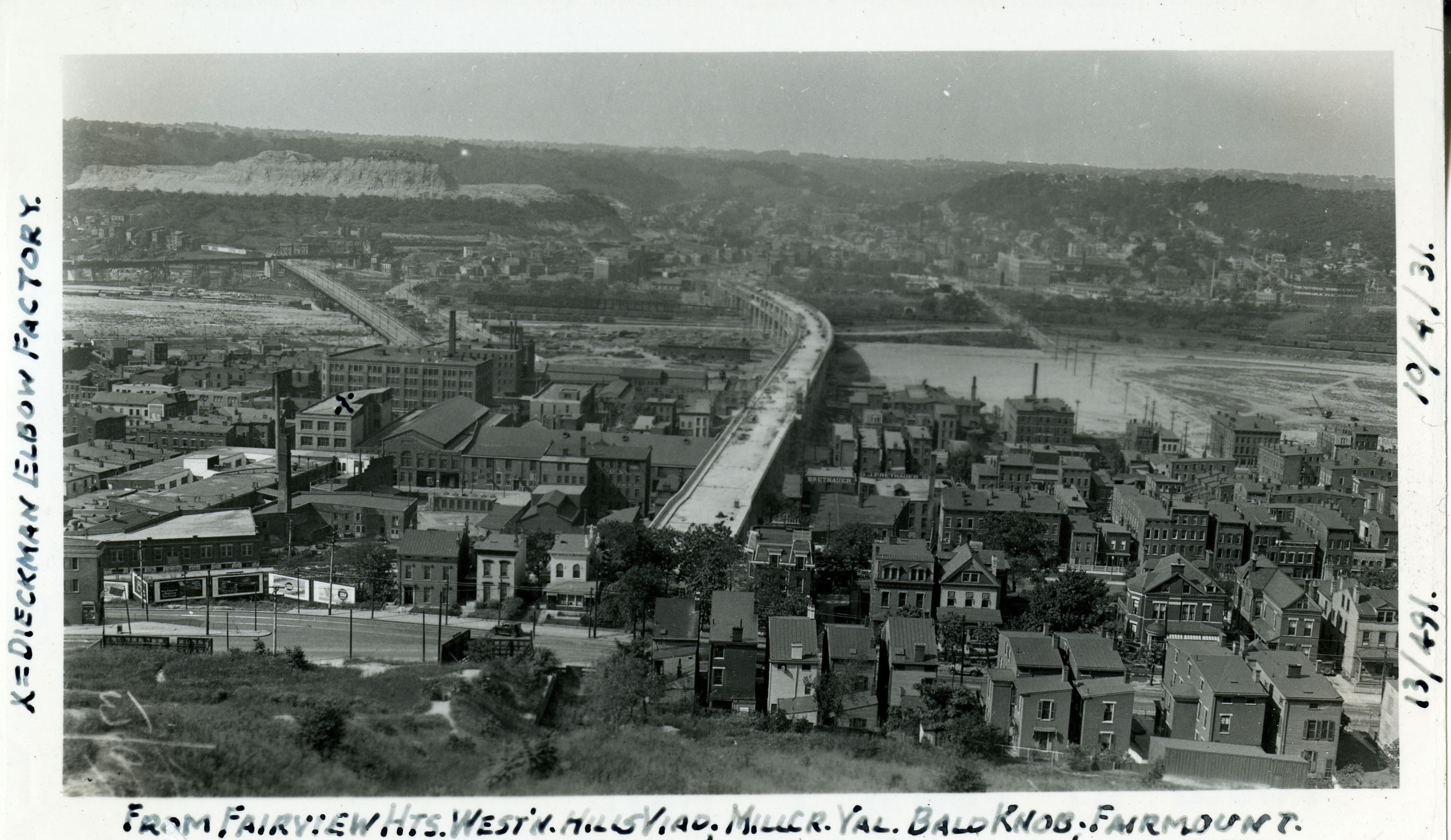View of the Western Hills Viaduct, 1931