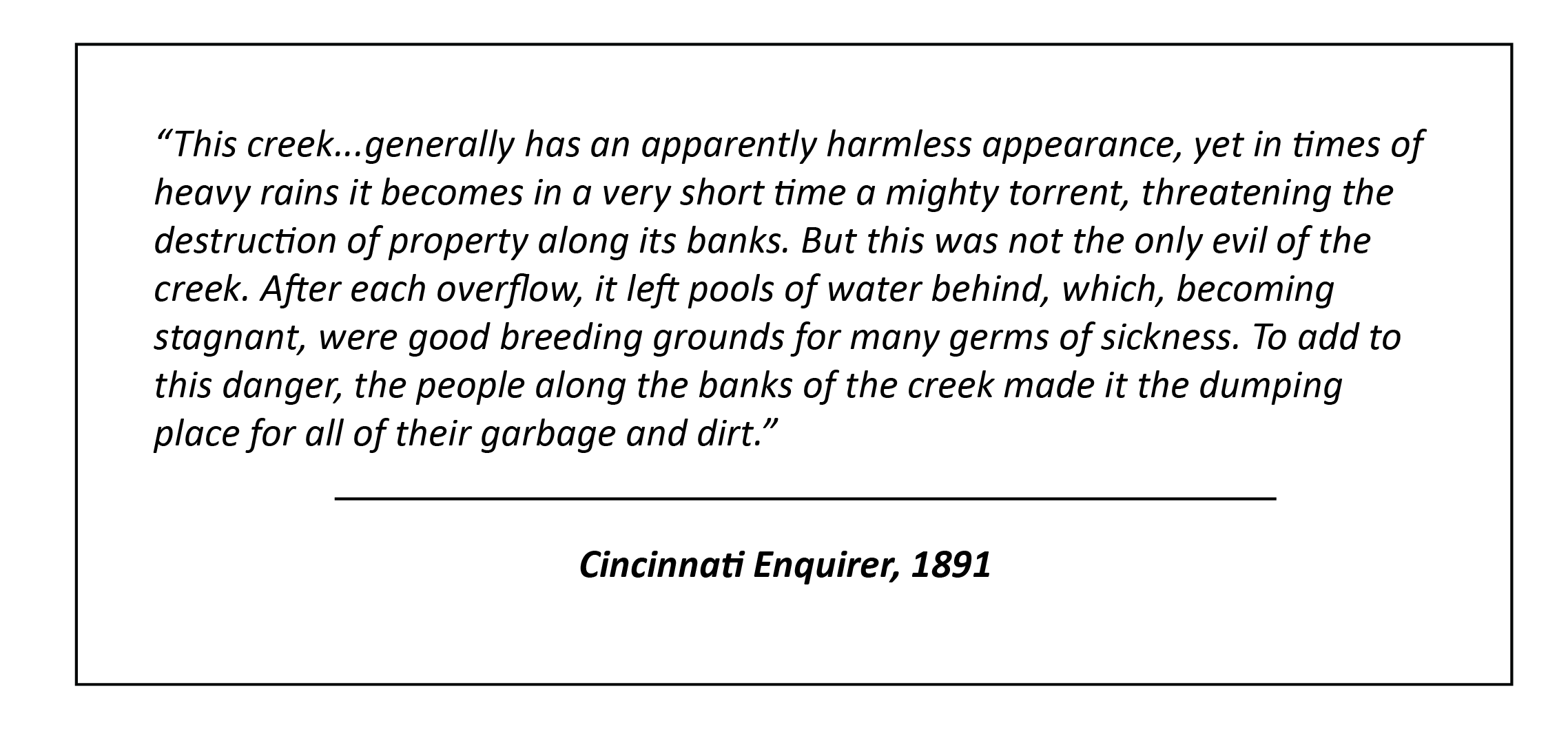 Quote from an 1891 Cincinnati Enquirer article