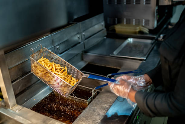 Photo of deep fat fryer in restaurant