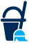 icon showing cleaning