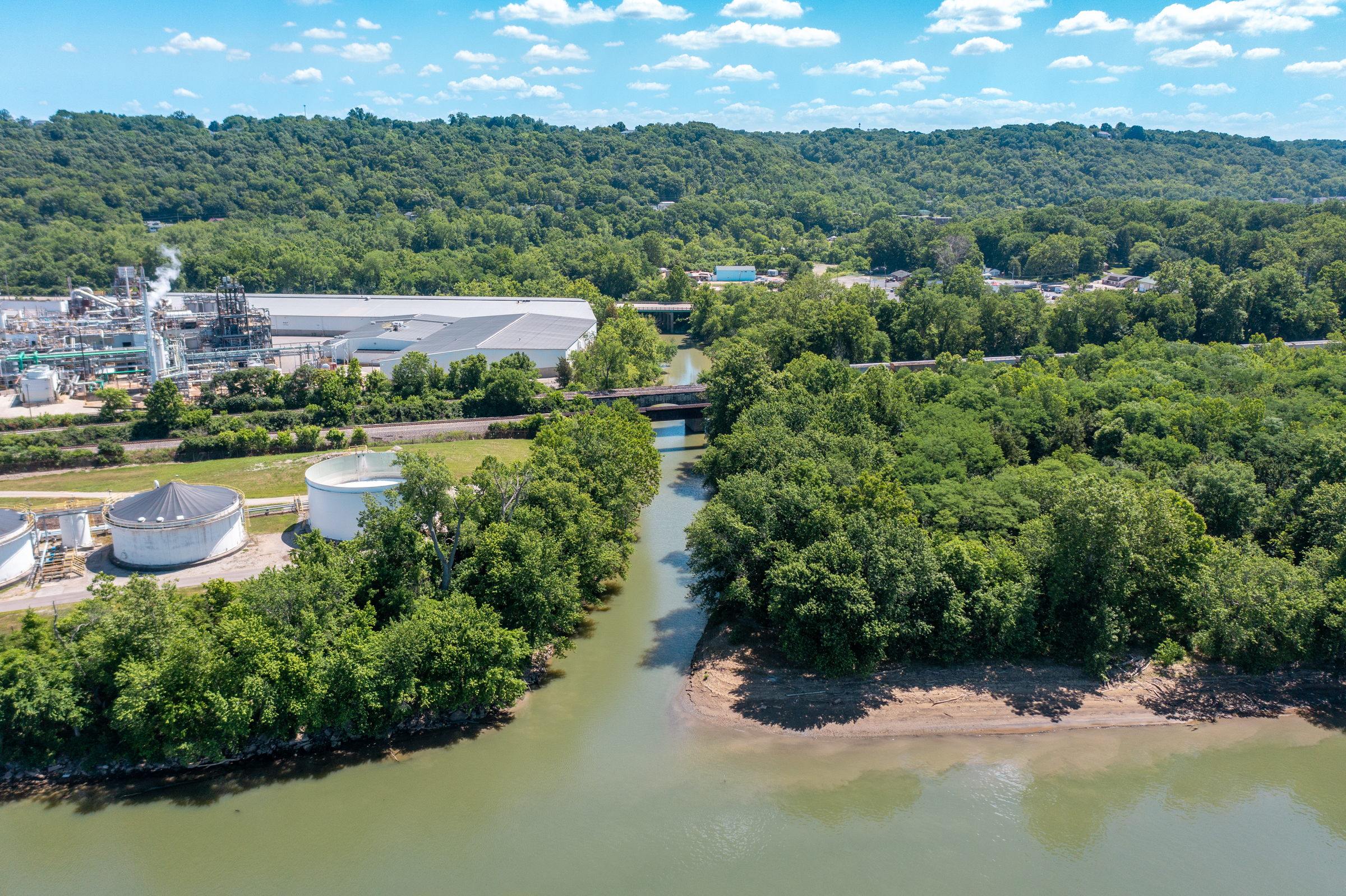 Photo of the mouth of Muddy Creek