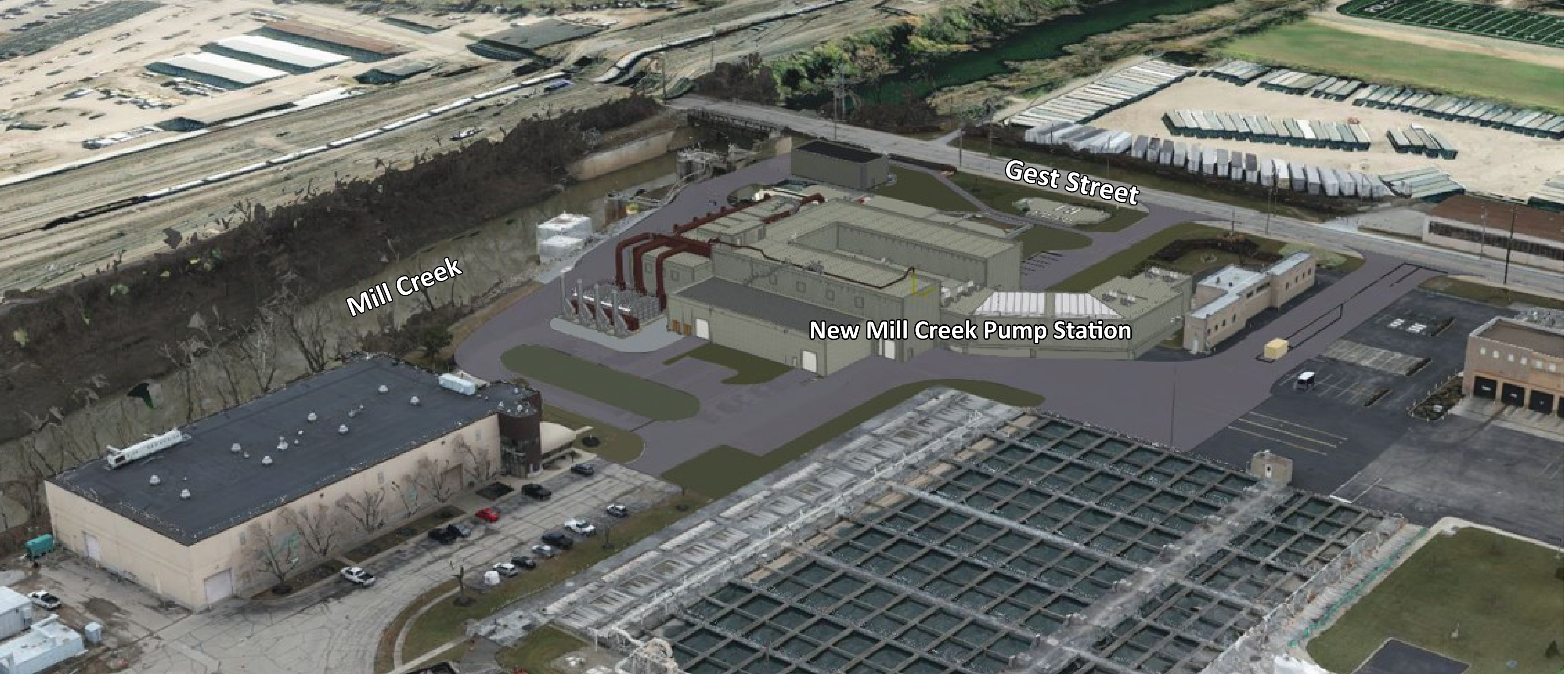 Revised artist rendering of new Anaerobic Digestion facility 